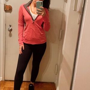 Under Armour Pink ColdGear 1/4 Zip Pullover - Women’s Size Small Semi-fitted